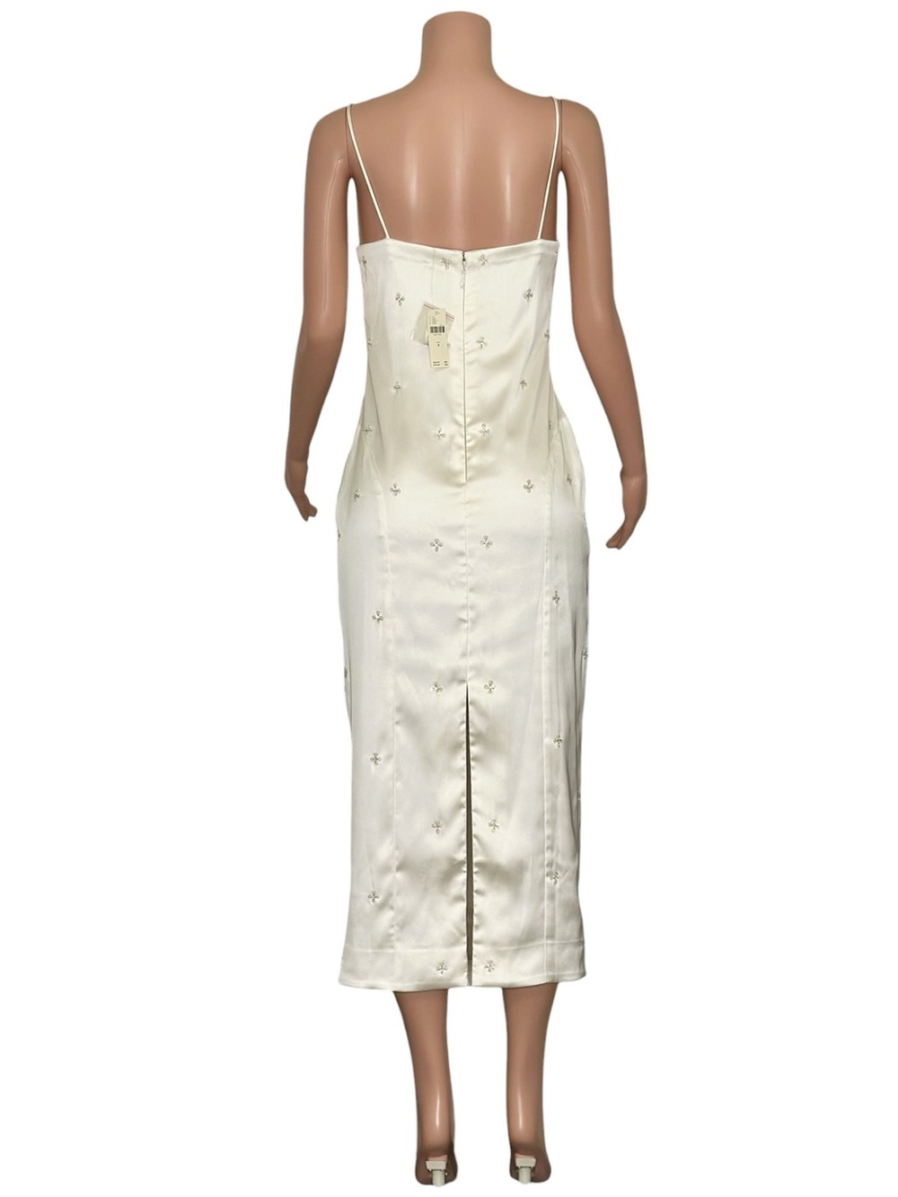BHLDN Deco Bombshell Midi Dress, White Dahlia, Medium - Picture 7 of 10